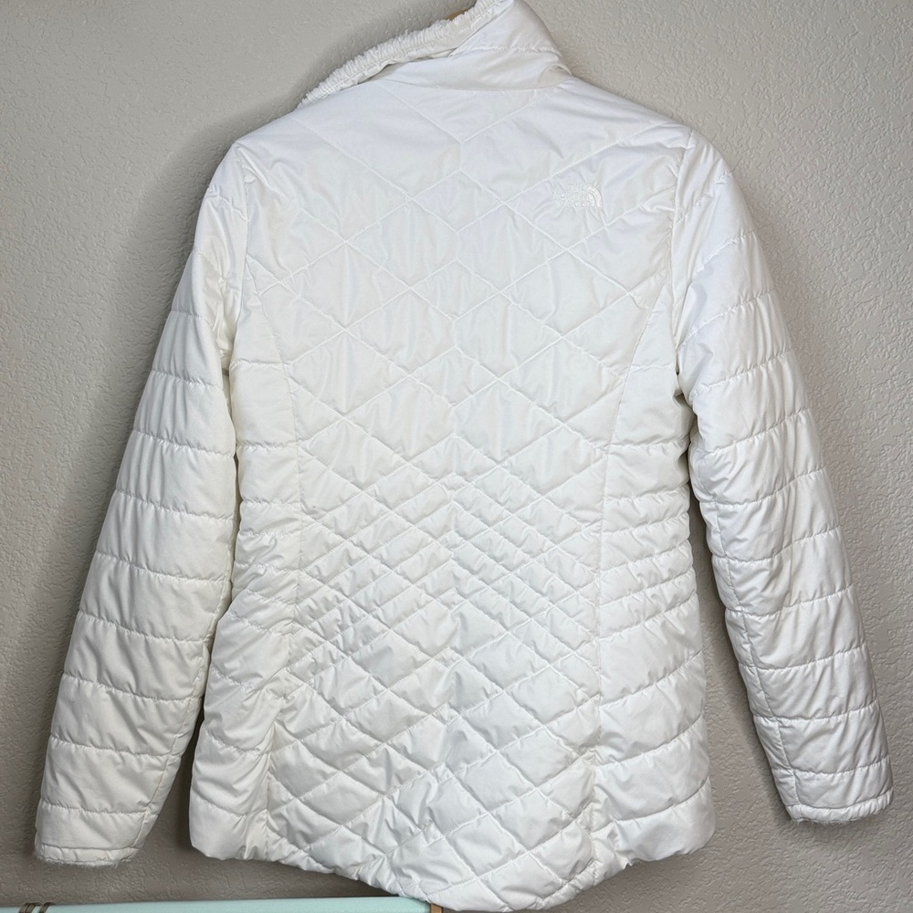 The North Face Reversible Puffer Winter Jacket White size Small - Picture 11 of 16
